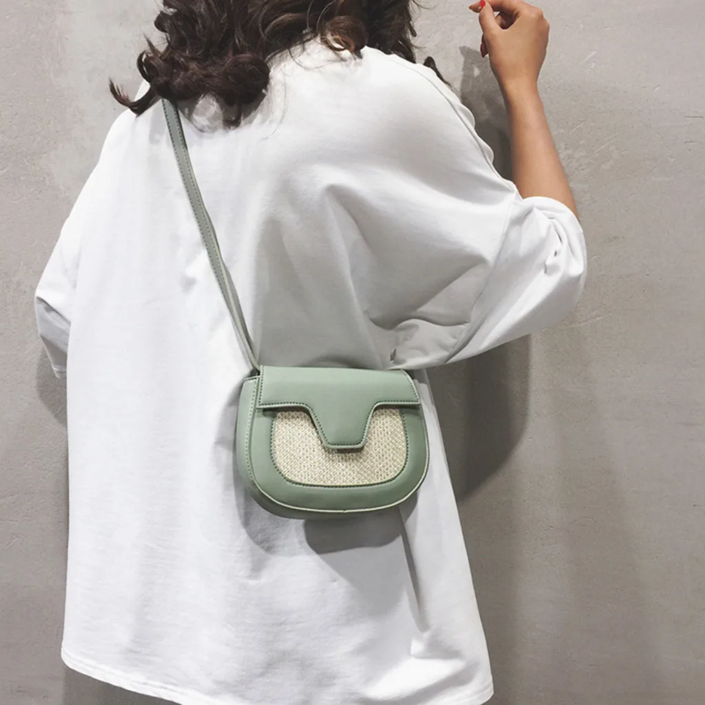 

Women Bag Beach Color Matching Woven Burlap Square Messenger torebka damska sac a main femme de marque soldes ladies hand bags