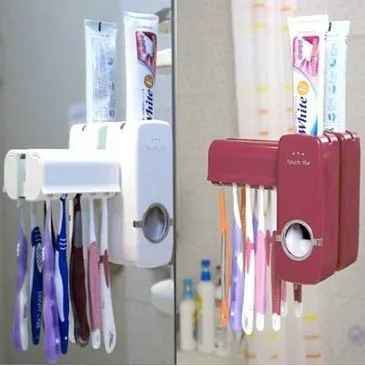 

Touch Me Fully Automatic Toothpaste Squeezer Toothbrush Holder Set Toothpaste Dispenser 230G