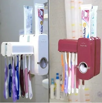 

Touch Me Fully Automatic Toothpaste Squeezer Toothbrush Holder Set Toothpaste Dispenser 230G