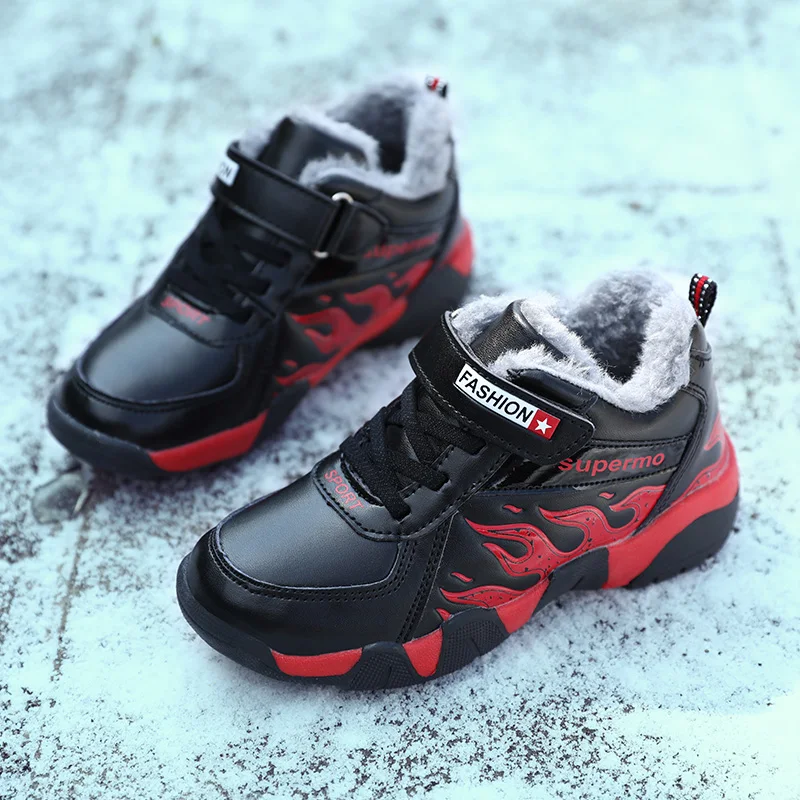 

Children's shoes, boys' casual shoes, male students, snow shoes, teenagers, boys, warm walking shoes, sports, non-slip wear, gir