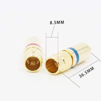 

4pcs 24K Gold plated RCA Connector RCA plug Audio RCA cable Audio connector soldering