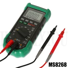 MASTECH MS8268 Цифровой мультиметр ЖК-дисплей Автоматический диапазон Porotection Ac/Dc мультиметр Вольтметр Амперметр частота конденсатор тестер