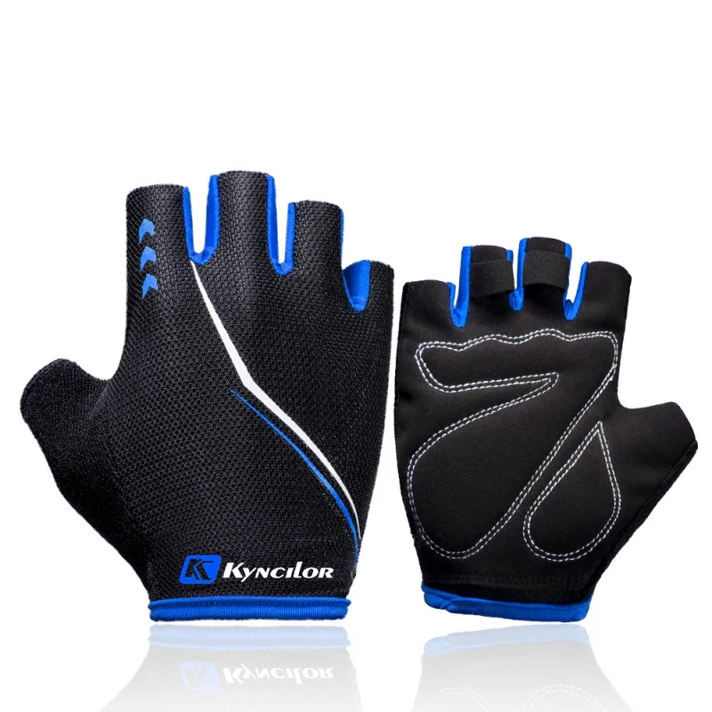 Men Women Bike Bicycle Outdoor Sports Breathable Gloves Half Finger Sponge Pad Gloves Unisex Riding Driving Outdoors Exercise