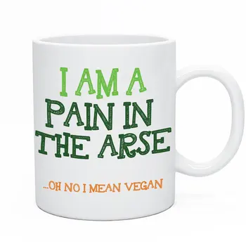 

Funny Coffee Tea Ceramic Vegan Mug