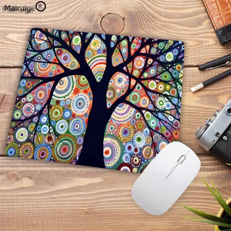LaumansBeautiful Tree art коврик для мыши игровой коврик для мыши натуральный резиновый коврик для мыши игровой компьютерный Настольный коврик для мыши игровой коврик - Цвет: 25X20CM