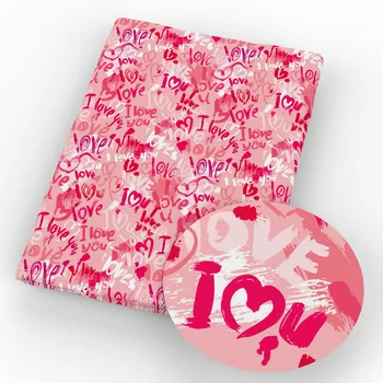 

50*145cm Polyester&cotton Valentines Day Printed Fabric SewingFabric DIY Patchwork Cloth Baby Clothes Bags Material,1Yc8679