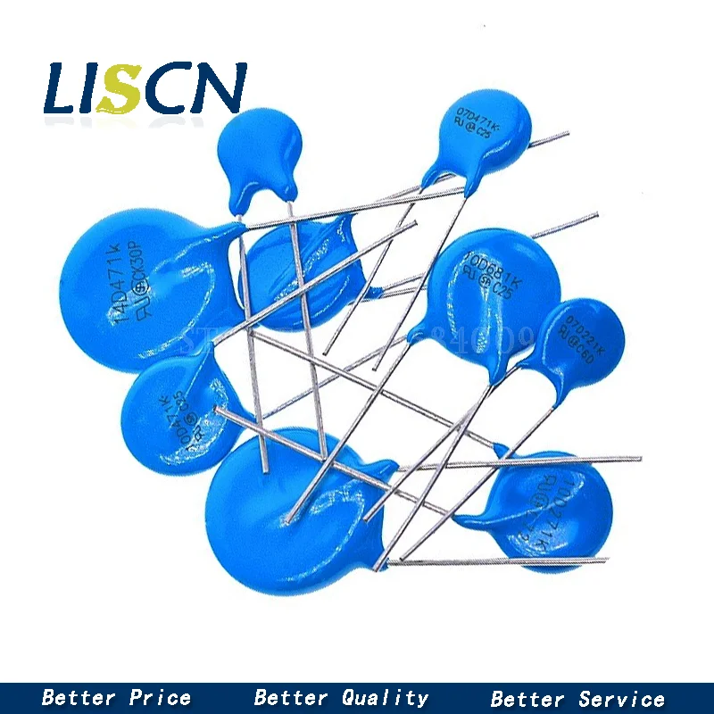 YJQHODY 20 Stück 05D 07D 10D 14D 20D Varistor-Widerstand, 05D330K