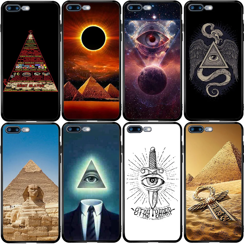 Чехол для телефона Xiaomi Redmi Note 9A 8 8T 7 6 7A 6A 5A 5 A1 A2 A3 Pro Max Plus Lite Pyramid Illuminati | Мобильные