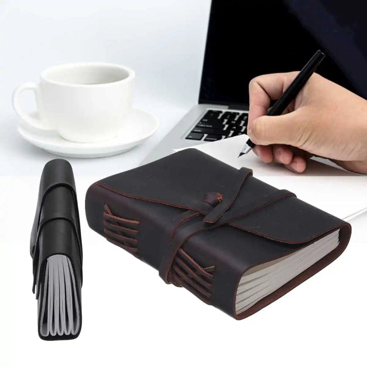 

New 100% Genuine Leather Notebook Notebook Handmade Vintage Cowhide Diary Journal Sketchbook Planner Trave Notebook