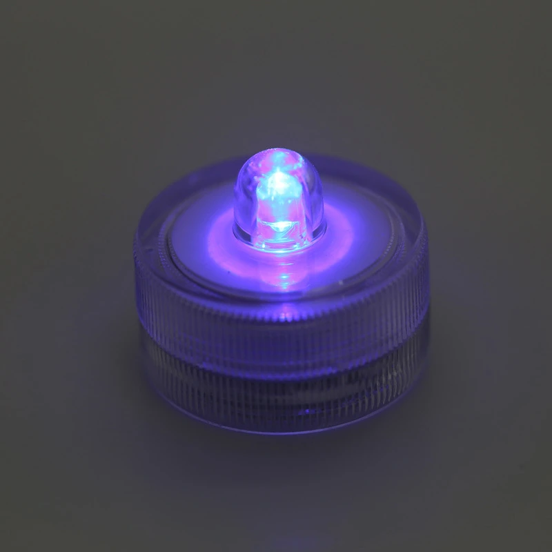 7 Waterproof  LED Lamp LED Aquarium Light Round Shaped Fish Tank Decoration Candle Lamp Plastic Submersible Lighting