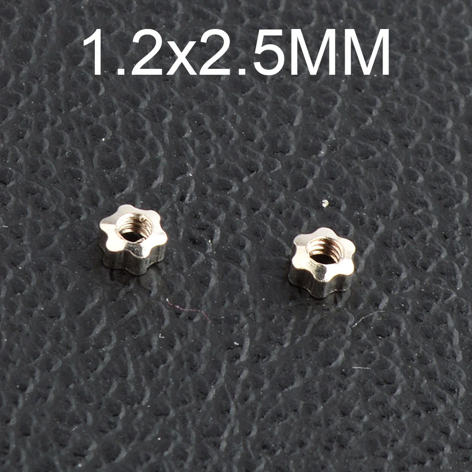 1.2x2.5mm Flower 10000 шт./лот очки гайки очки винт крышка 1,2x2,5 мм, 1,4x2,5 мм - Цвет: 1.2x2.5mm Flower