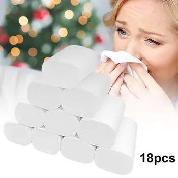 

18 Rolls 5 Layer Paper Towels Home Bathroom Hotel Skin-friendly Soft Tissue Toilet Paper