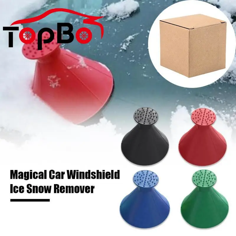 

Auto Car Magic Cone-Shaped Windshield Ice Scraper Funnel Shaped Snow Remover Deicer Cone Deicing Shovel Tool Scraping Car Tool