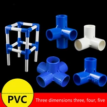 1PC PVC multi-größe Dimensional Tees Innen Durchmesser 20mm, 25mm, 32mm PVC Rohr Armaturen Home Garten Bewässerung Wasser Anschlüsse DIY(China)