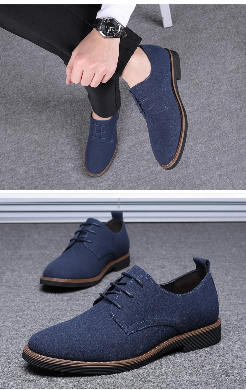 Men Dress Shoes Fashion Men Oxford Leather Shoes Comfortable Lace-Up Formal Shoes For Men Leather Sneakers Male Flat Footwear