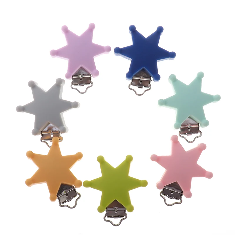 ATOB10pcs Silicone Metal Pacifier Clips Holders Baby Accessories Heart Baby Teething Necklace Clip Childen's Goods Nipple Holder ATOB10pcs Silicone Metal Pacifier Clips Holders Baby Accessories Heart Baby Teething Necklace Clip Childen's Goods Nipple Holder