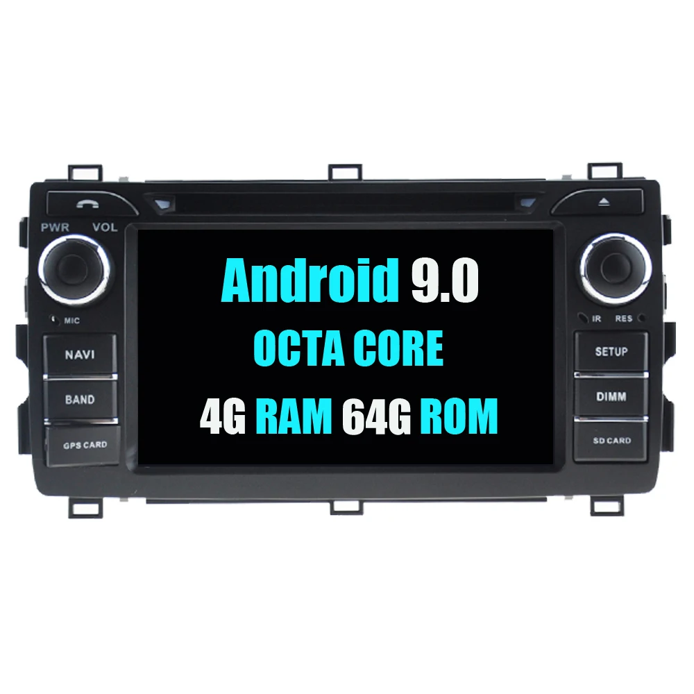 Sale Car Multimedia Player For Toyota Auris & Auris E180 2013 - 2018 Android 9.0 Touch Screen Radio DVD GPS Navigation Sat Navi 5