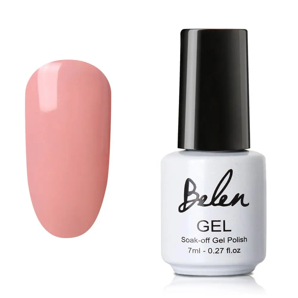 Belen, 7 мл, Гель-лак телесного цвета для ногтей, сахарный лак, Гель-лак, Полуперманентная эмаль, штамповка, картина, геллак - Цвет: 013