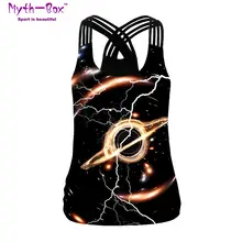 Женский спортивный жилет черная дыра 3D принт женские рубашки для йоги беговые бретели для бюста фитнес-футболки Крест Холтер майка Топы Тонкая блузка