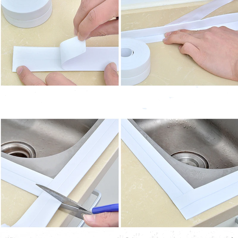 3-2mx38mmPVC-Bathroom-Shower-Sink-Bath-Sealing-Strip-Tape-White-Self-adhesive-Waterproof-Bathroom-Kitchen-Wall