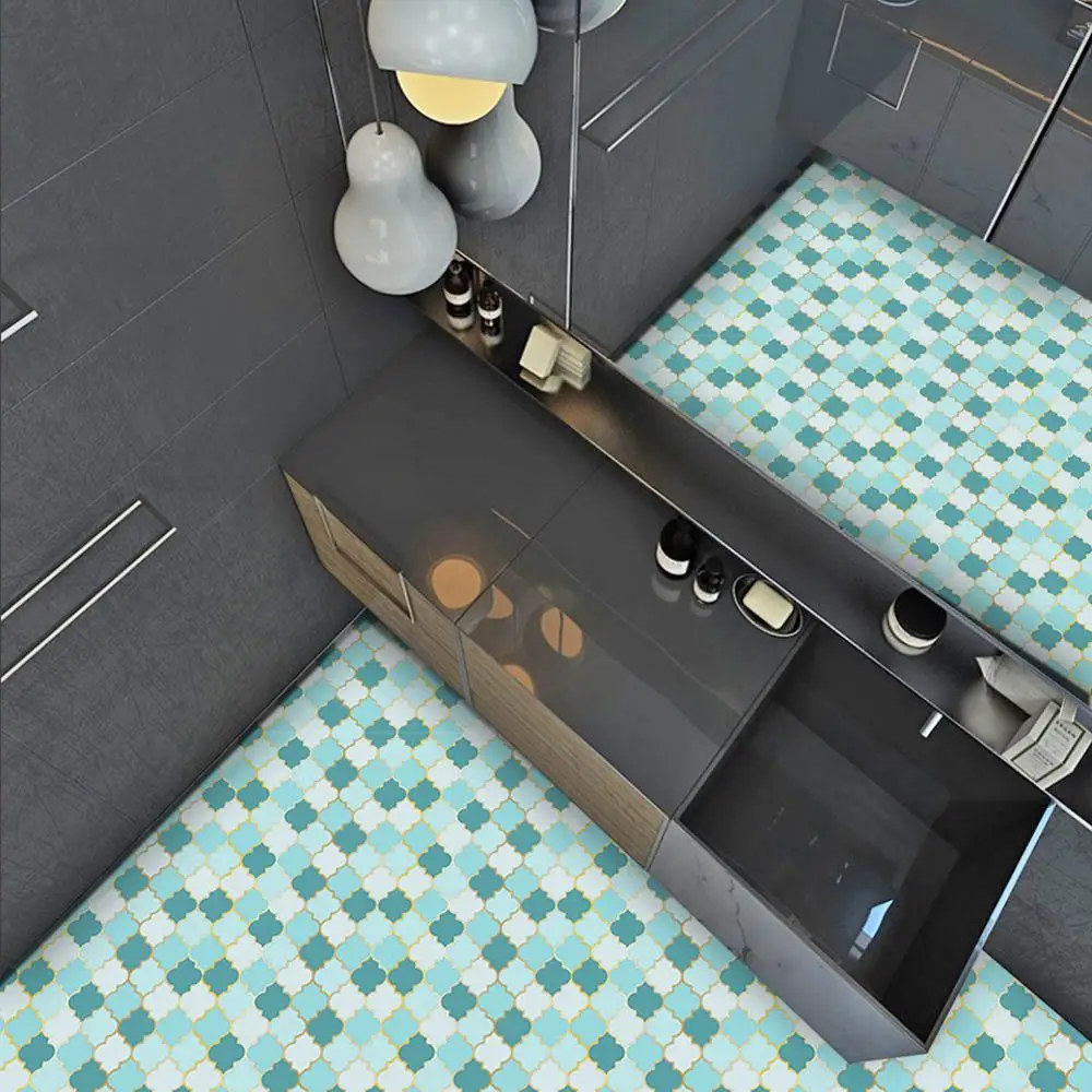 6 шт., кухонная Водонепроницаемая мозаичная плитка, наклейки на стену, ванная комната, кухонный клей, Декор, простой европейский стиль, сделай сам, водонепроницаемый, маслостойкий