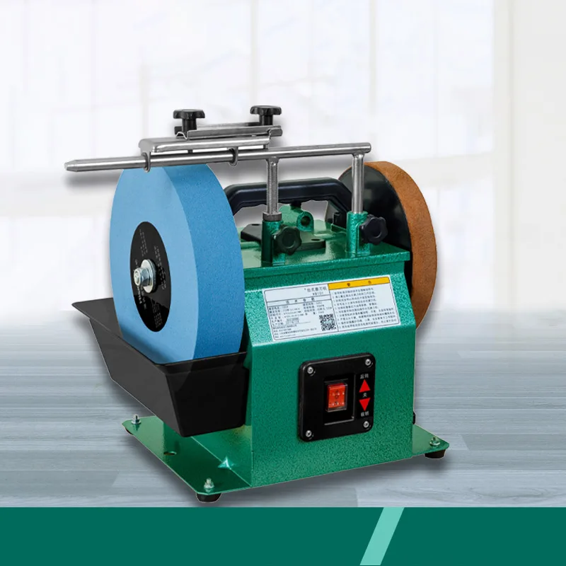 

10 Inch Positive and Negative White Fused Alumina Sharpener low Speed Grinder Polishing Machine Desktop Grinding Machine H8101