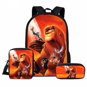 

Lion King Backpack for Girl Boys Children School Bags 3pcs/Set Custom Kid School Backpack Student Mochilas