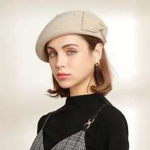 

Bowknot Elegant Small Sweet Sweet Wind 2022 Japanese Wool Felt Hat Hat Beret Net Yarn Luxury Cashmere Hat Luxury noble hat