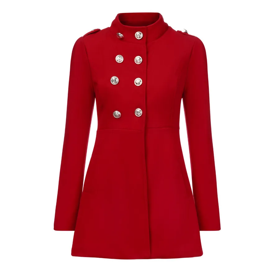 Верхняя одежда, Модный повседневный Тренч, женская зимняя теплая искусственная Толстая теплая тонкая парка, тонкие осенние пальто, верхняя одежда, высокое качество, Тренч - Цвет: Red