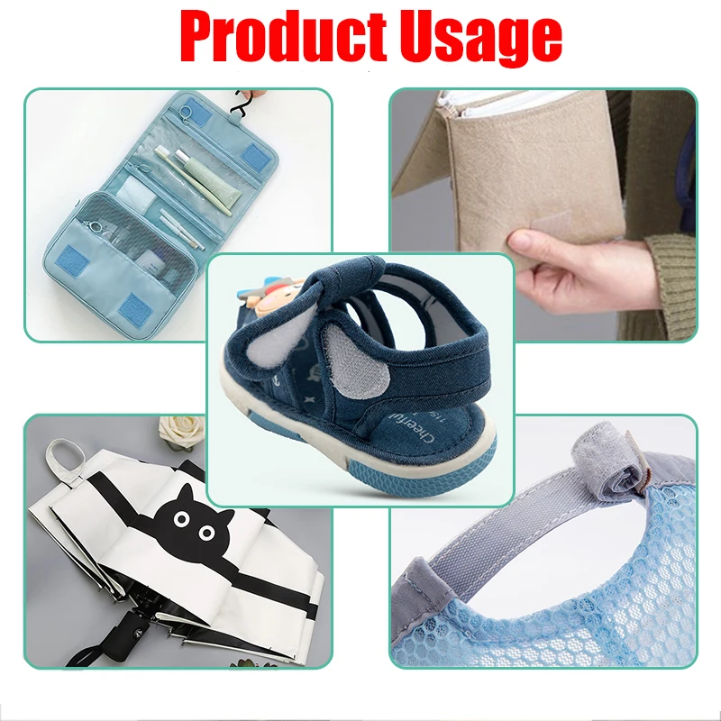 Nastro Hook And Loop Per Cucito - 5m X 20mm, Nero, Doppia Faccia, Extra Resistente