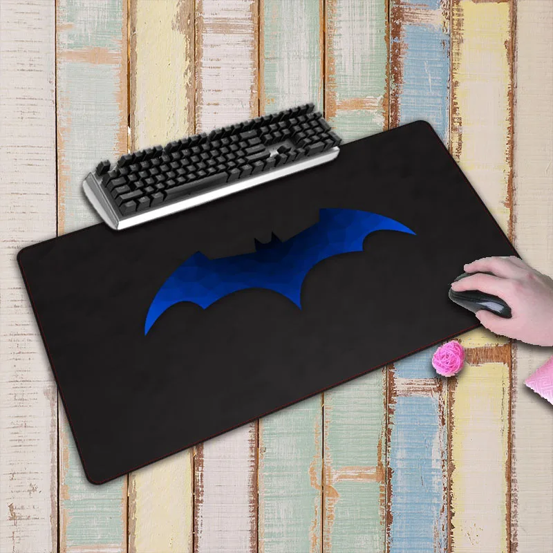  Batman Large Size Lock Edge Mouse Pad Natural Rubber Material Waterproof Desk Gaming Mousepad Desk 