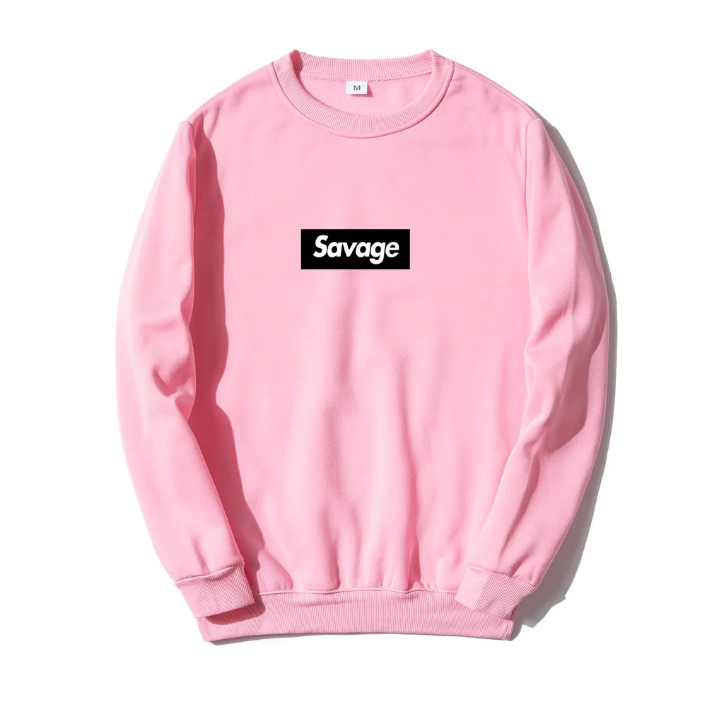 Sudadera con capucha para Hombre y mujer, jersey con estampado de letras Savage, ropa de calle de Hip Hop, Otoño e Invierno - AliExpress Mobile