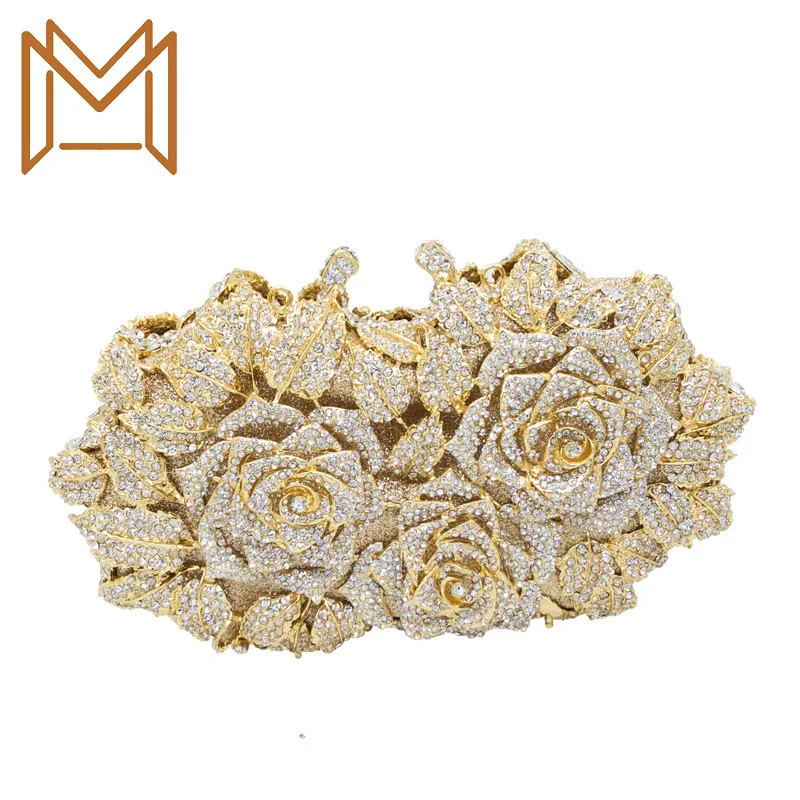 

Dinner Package Metal Diamond Banquet Package Flower Hand Package Chain Package Party Evening Package