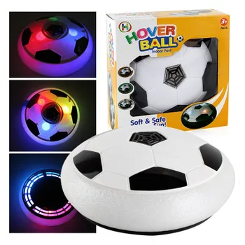 

Children'S Music Light Electric Universal Football Plastic Flash Indoor Air Suspension Football White Black Circle Electric Toys