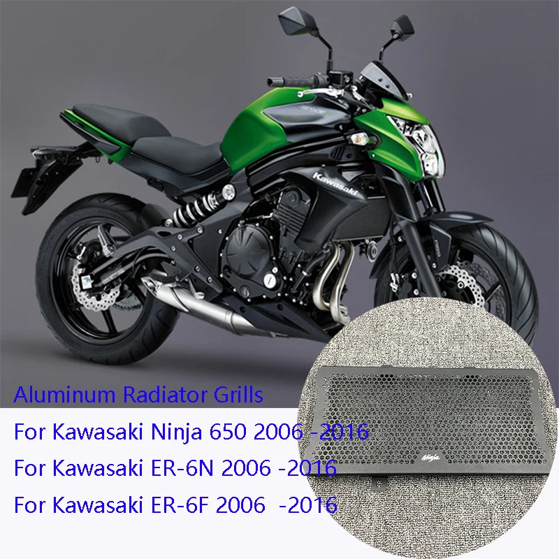 For Kawasaki ER6n ER 6N ER 6F Ninja 2006 2007 2008 2009 2010 2011 2016 Aluminum Radiator Guard Protector Grille Grill Cover|Covers & Ornamental Mouldings| - AliExpress
