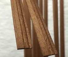 

6pcs 450x10x3mm Solid Wood Model Decorative Skirting Line Sapele Waist Special-shaped Wood Line