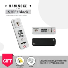 

HANLUOKE s106 Boutique Travel Trolley Luggage Combination Lock Accessories Zip Luggage Latch Clash Fixed Lock Universal