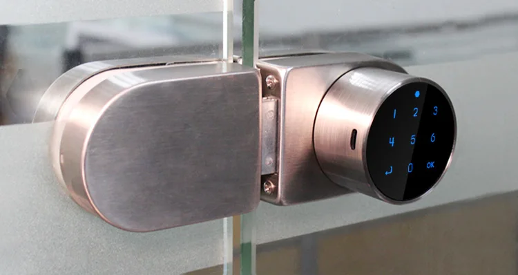 Password Smart Door Lock for Office Glass Door Sliding electronic Door Lock Keyless Digital Electric Lock With Code RIFD Card