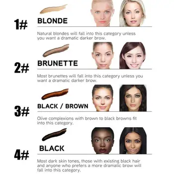 

Makeup Microblading Eyebrow Tattoo Pen Waterproof Fork 4 Enhancer Eyebrow Liquid Tip brow Pencil Fine Pen Eye Sketch Head T V1E0