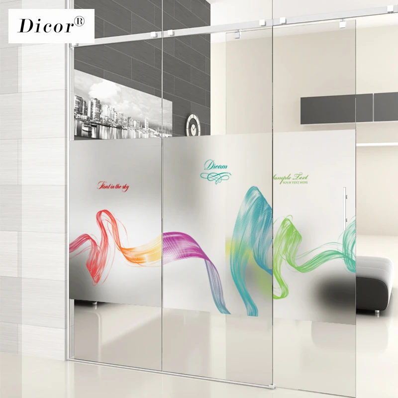 Creative Dancing Ribbon Window Film Glass Sticker Transparent Opaque Office Decoration Glass Door Frosted Art Removable Decal Aliexpress Home Garden