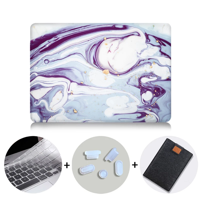 MB07 MTT мраморный жесткий чехол для Macbook Air Pro retina 11 12 13 15 с сенсорной панелью для mac book 13,3 15,4 дюймов Сумка для ноутбука - Цвет: MB07