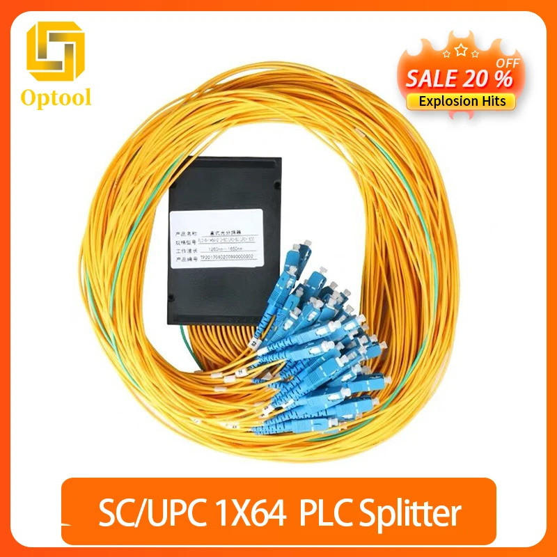 

Волоконно-оптический сплиттер однорежимный SC / UPC 1x64 plc разветвитель оптический FBT Couple SC / UPC 1x64 волоконно-оптический ПЛК сплиттер Бесплатная доставка
