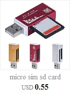 Micro sim sd кардридер usb 2,0 кардридер 480 Мбит/с кардридер USB 2,0 TF T-Flash адаптер для цифровой камеры/ПК/сотового телефона