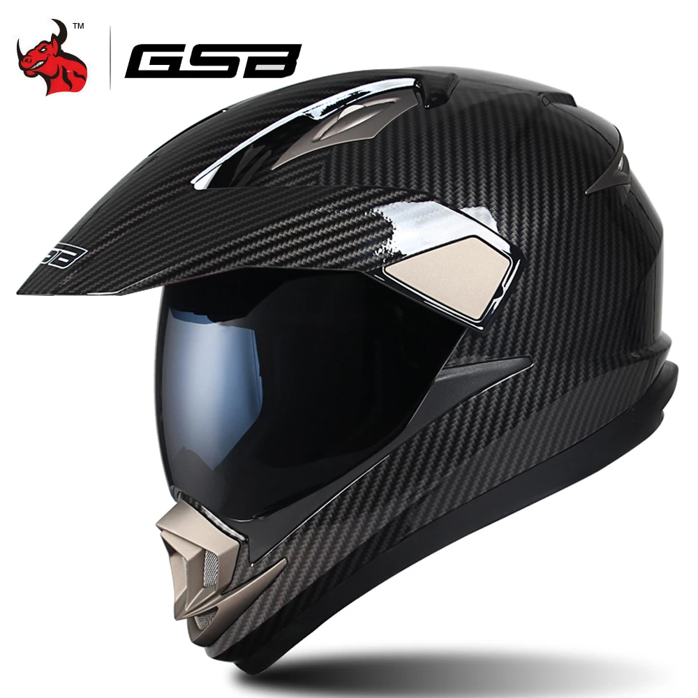 GSB Motorcycle Helmet Off Road Casco Moto Racing Full Face Helmet Riding Motobike Capacete Scooter Motocross Helmet ECE Approved