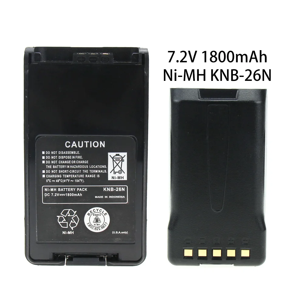 KNB-26N 1800mAh Ni-MH батарея расширенная замена для Kenwood TK-2140 TK-3140 двухстороннее радио