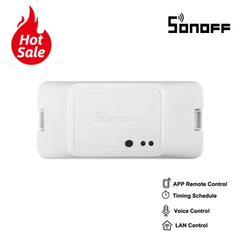 

ISonoff Basic R3 Wifi DIY Smart Wireless Remote Switch Domotica Light Controller Module Work With Amazon Alexa Google Assistant