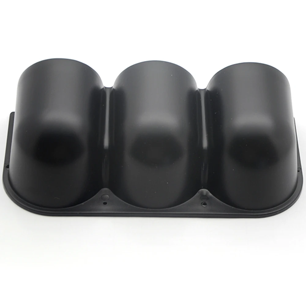 2 (52mm) 검정색 3 홀 게이지 포드 홀더 범용/게이지 홀더