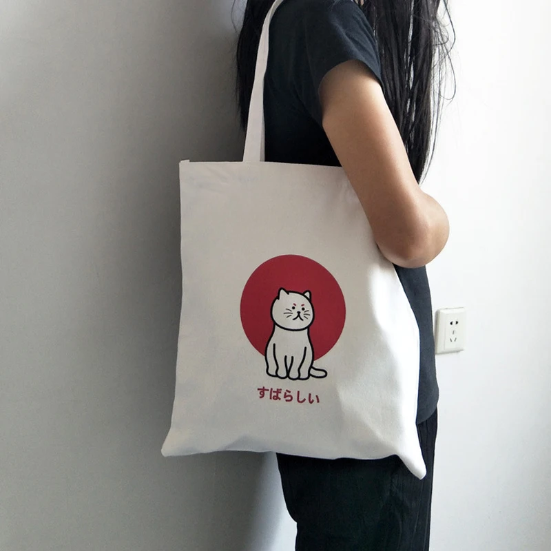 

Women Big Canvas Shopping Bag Reusable Soild Extra Large Tote Grocery Bag Eco Environmental Shopper Shoulder Bags For Young Girl
