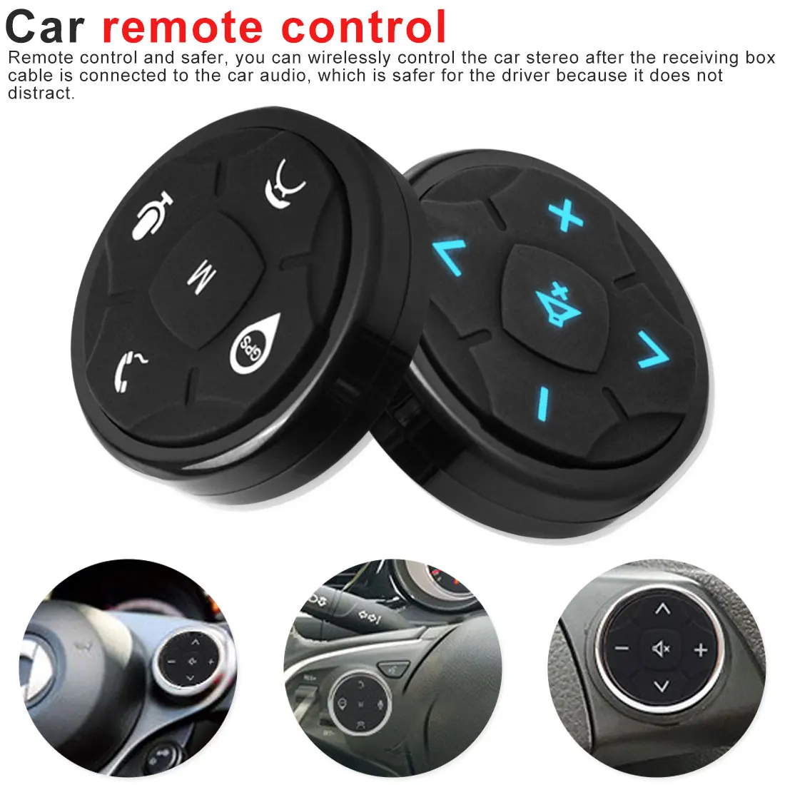 

Universal Car steering wheel remote control Controller 10 Key Music Wireless DVD GPS Navigation DVD radio adjustment button