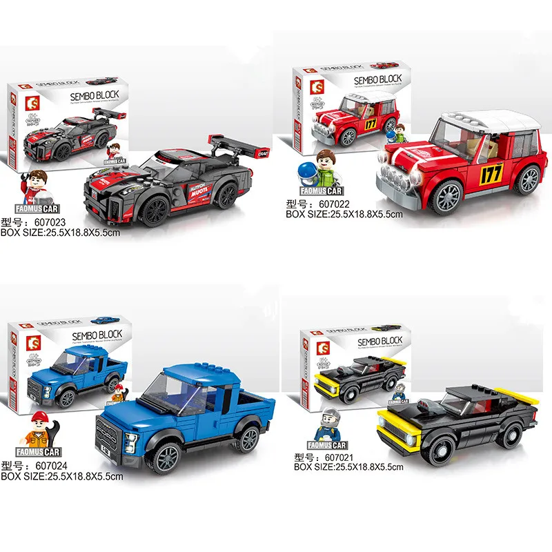 

City Super Racers Compatible Garage Speed Champions Sports Race Track Racing Car Building Blocks Bricks Kits Kids Toys
